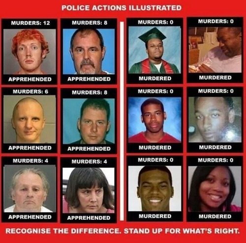 To sum this up, if you are white you can kill, rob, rape, etc. with no consequences.  If you’re black, you will be killed.